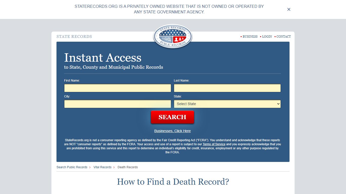 How to Find a Death Record | StateRecords.org